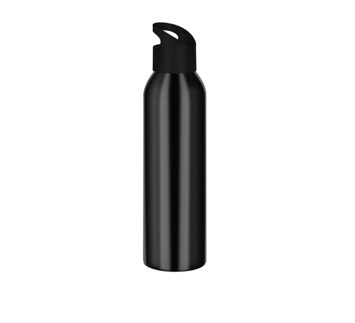 Jet Aluminium Metal Water Bottle - 700ml Black